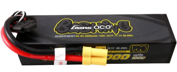 GEA8K3S10E5GT Lipo/Car 11,1/8000 Bashing100CGT EC-5/XH